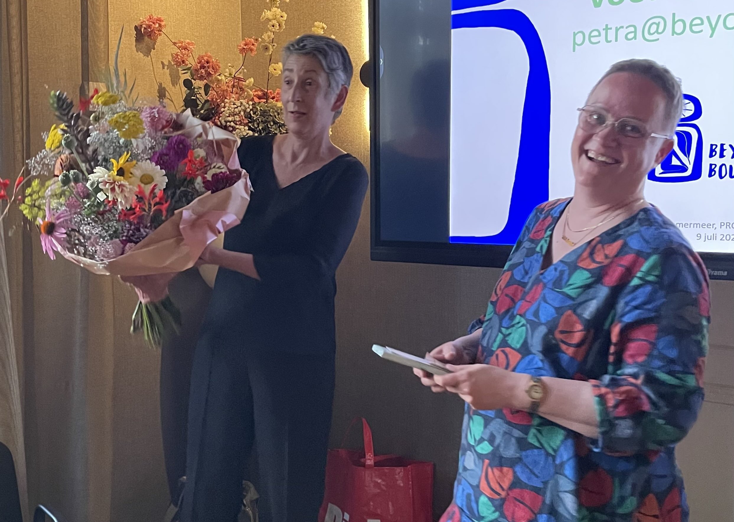 Bloemen voor Petra Verdonk