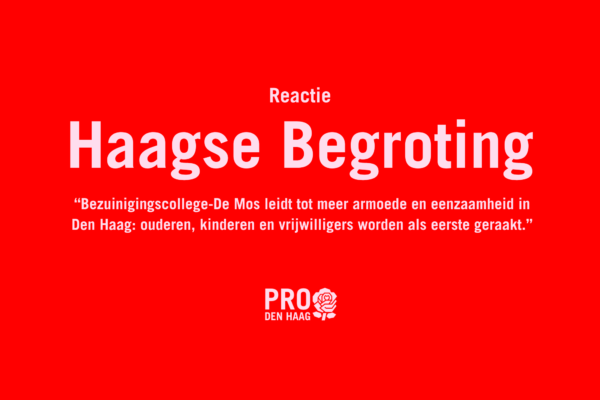Reactie Begroting