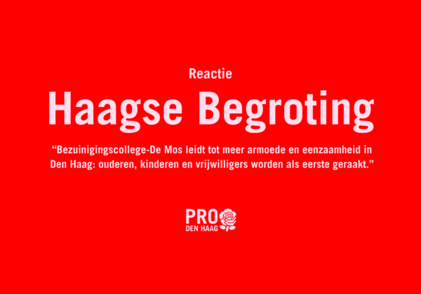 Reactie Begroting