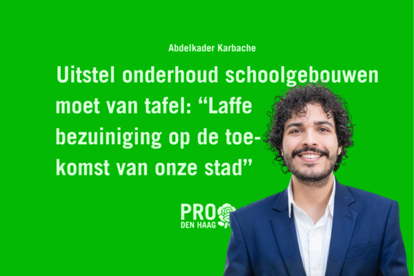 Abdelkader bezuiniging schoolgebouwen